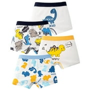 Baby Days Savings! Miqool Baby Boys Boxer Briefs Soft Cotton Toddler Dinosaur Underwear Children Truck Panties for Kids Aged 3-9 Years Old, Tag Free \u0026 Breathable, 4 Pack